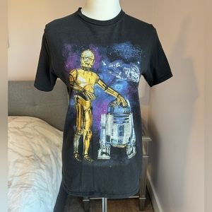 Junk Food Star Wars C-3PO R2-D2 T-Shirt Size XS